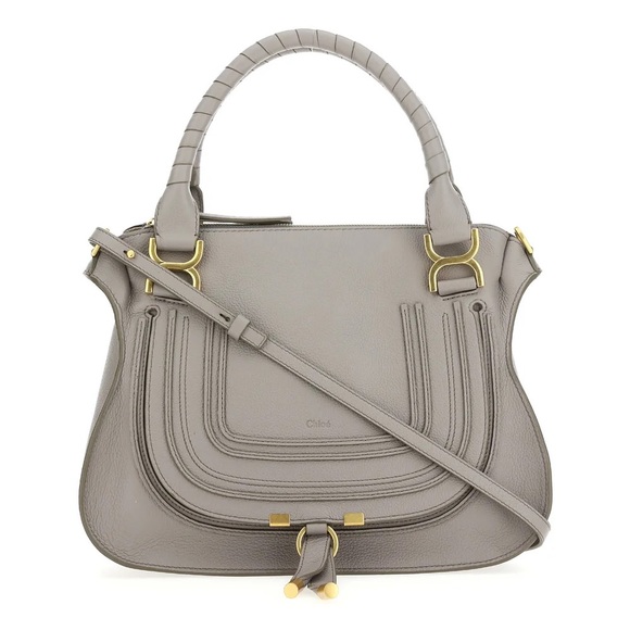 Chloe Marcie Medium Leather Satchel - Picture 1 of 15
